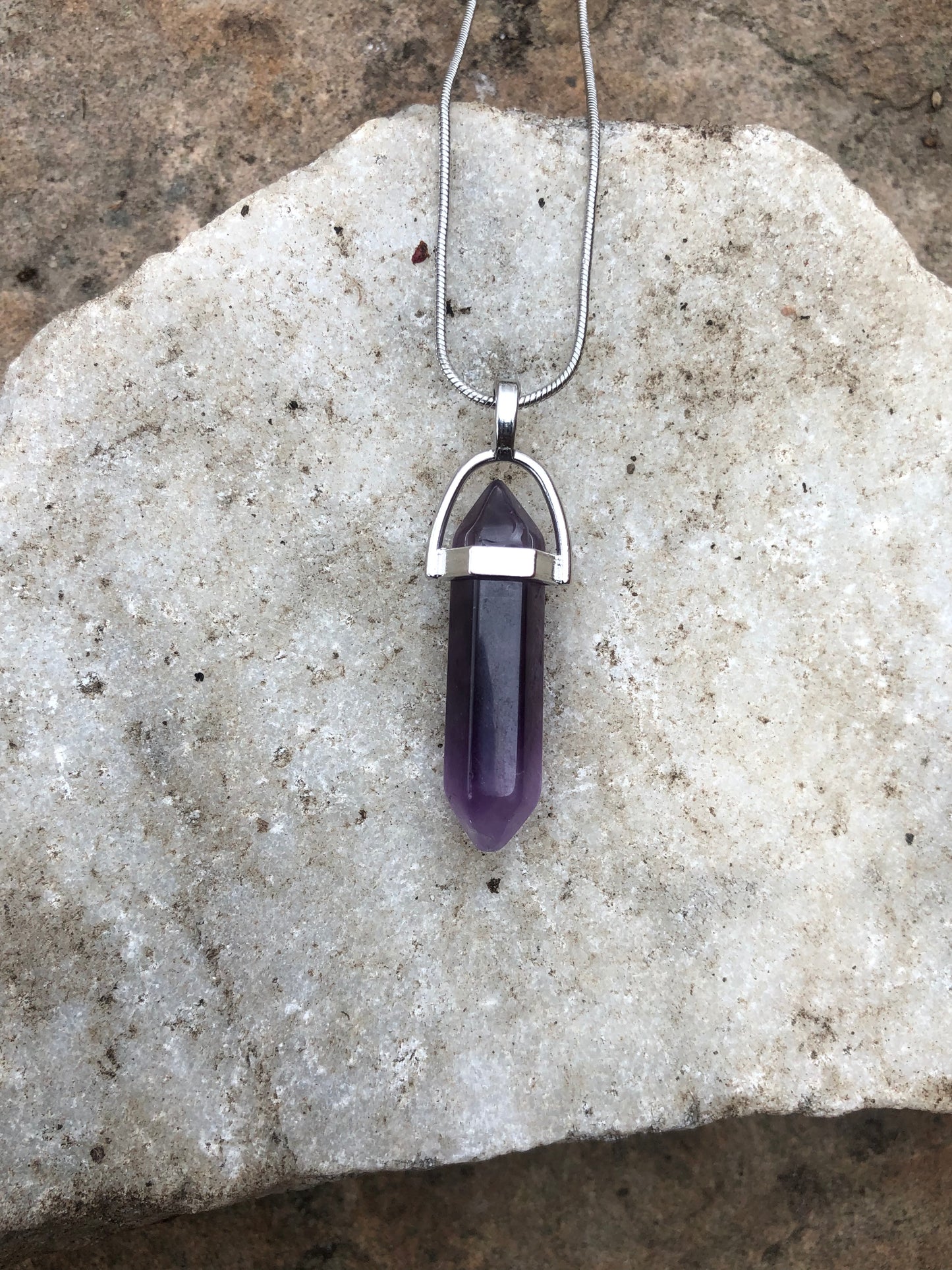 Purple Amethyst Necklace